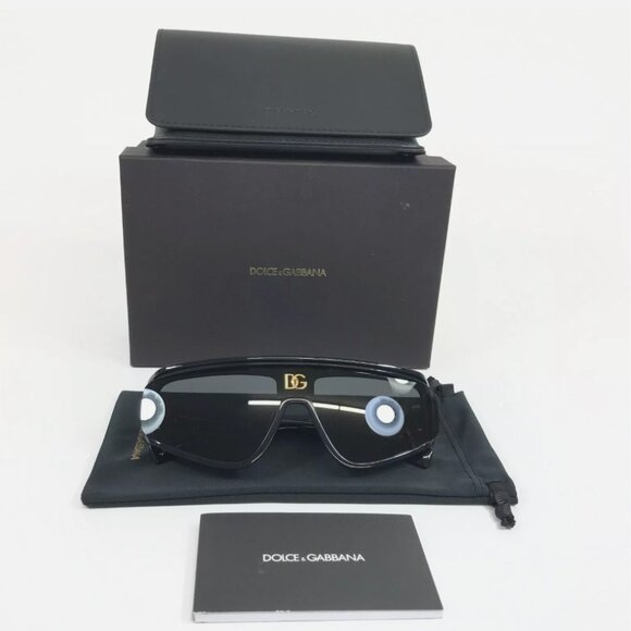 Dolce & Gabbana Black Polished Sunglasses